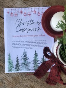Christmas Homeschool Copywork Pages (Free Printable) - Our Life ...