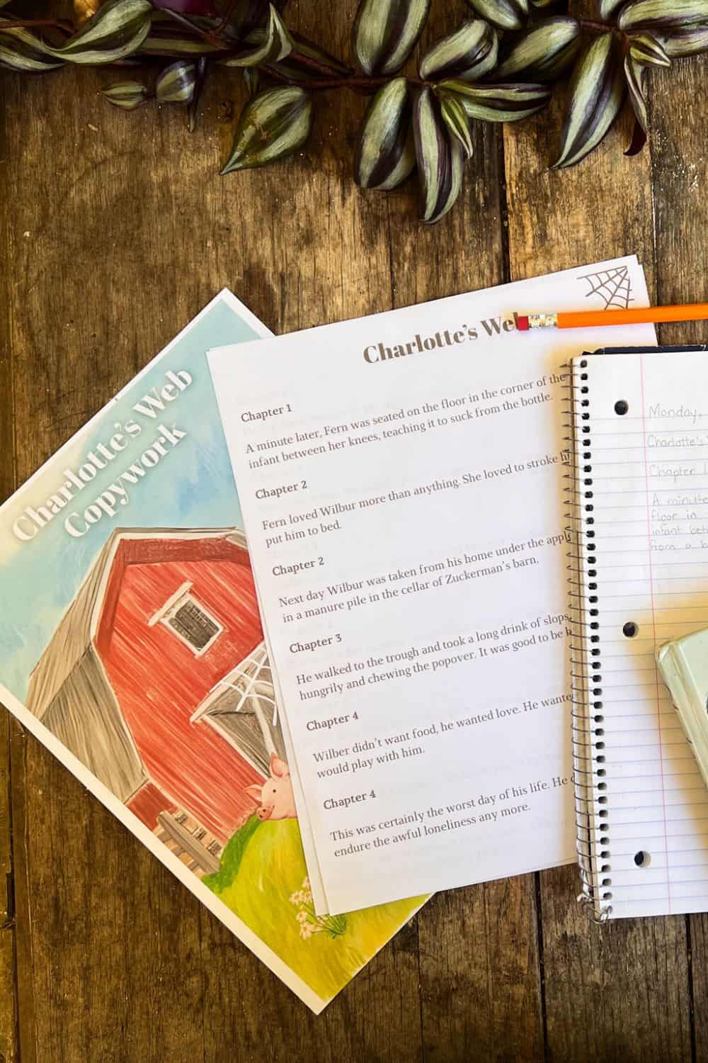 Charlotte’s Web Copywork (Free Printable)