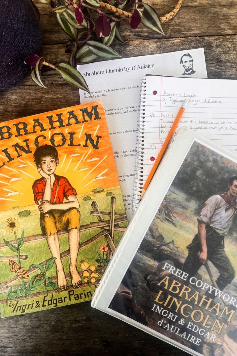 Abraham Lincoln by Ingri & Edgar d’Aulaire Free Copywork