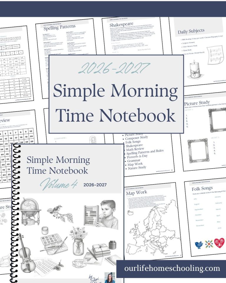 2026-2027 Simple Morning Time Notebook